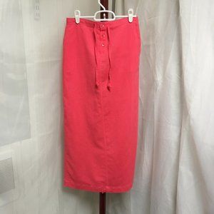 White Stag Coral Sunrise Maxi Skirt  Size Small